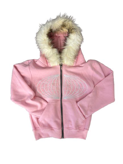 Women’s Fitting “World Peace” Fur Zip Up